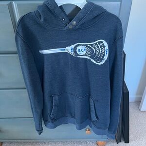 Abercrombie & Fitch Men's Dark Gray Hoodie